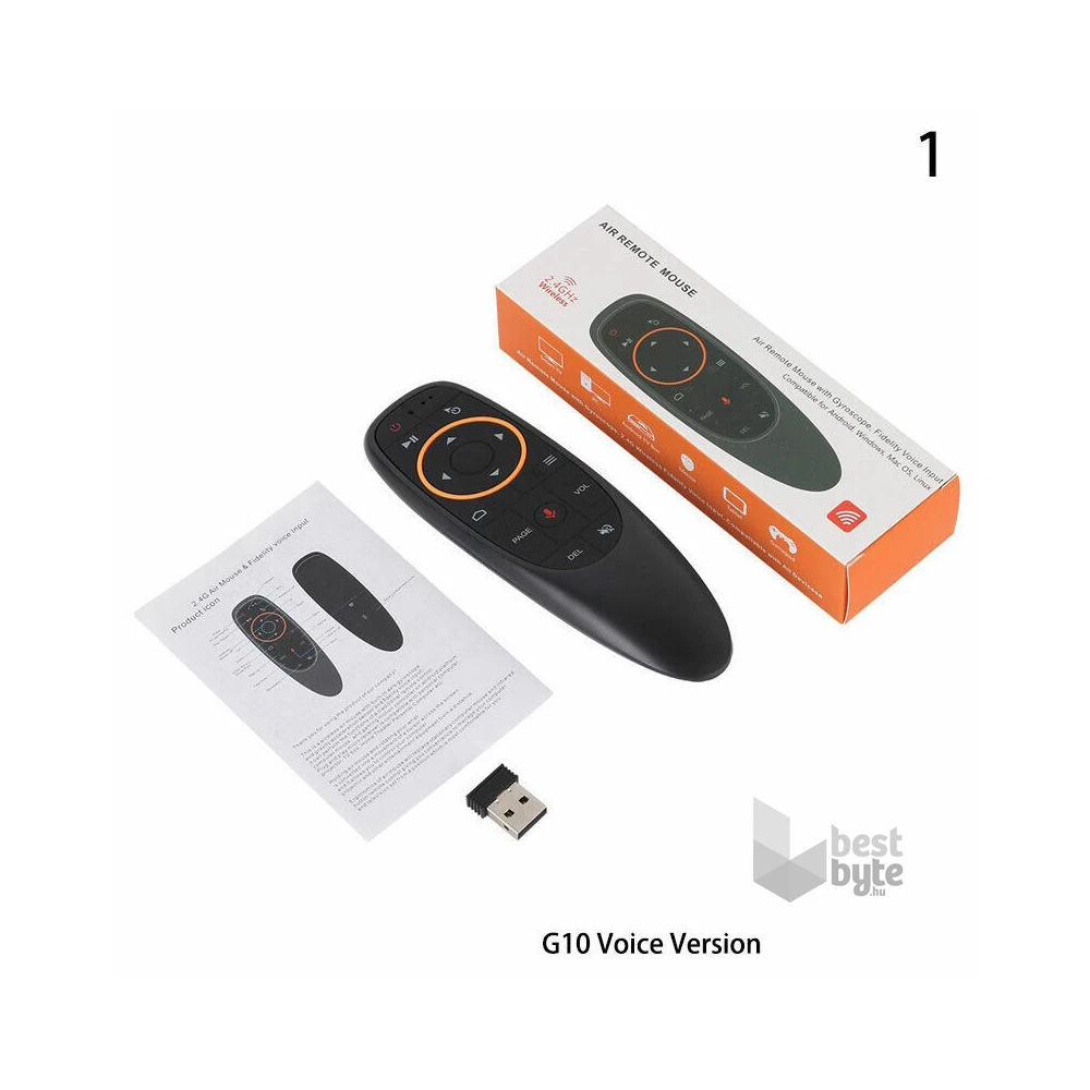 OEM TV-A-G10 Airmouse PC/ANDROID/WINDOWS/XBOX/PLAYSTATION vezeték nélküli mozgásérzékelő távirányító