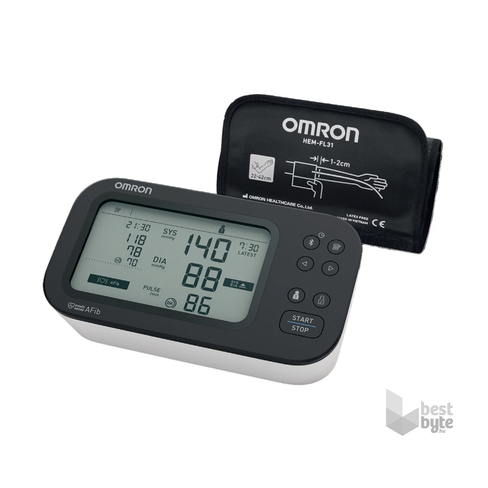 OMRON M7 Intelli IT AFib felkaros okos-vérnyomásmérő