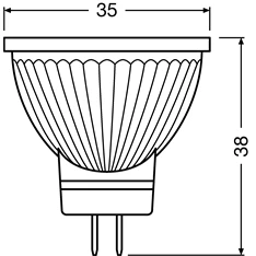 Osram Star MR11 üveg ház/4W/345lm/2700K/GU4 LED spot izzó