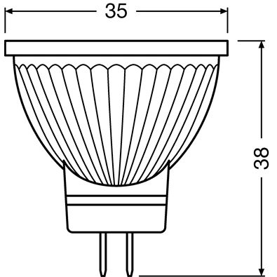 Osram Star MR11 üveg ház/4W/345lm/2700K/GU4 LED spot izzó