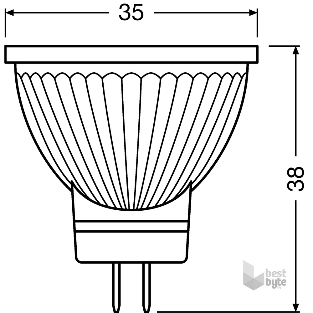 Osram Star MR11 üveg ház/4W/345lm/2700K/GU4 LED spot izzó