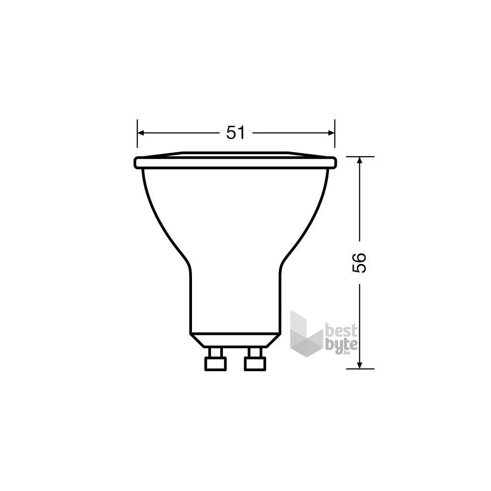 Osram Value PAR16 műanyag ház/6,9W/575lm/2700K/GU10/230V/120fok/83lm/W LED spot izzó