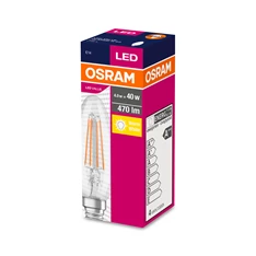 Osram Value átlátszó üveg búra/4W/470lm/2700K/E14 LED gyertya izzó