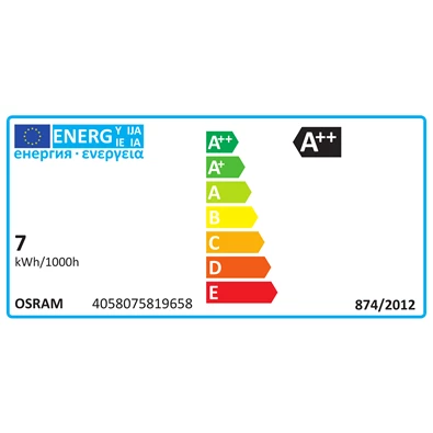 Osram Value átlátszó üveg búra/7W/806lm/2700K/E27 LED körte izzó