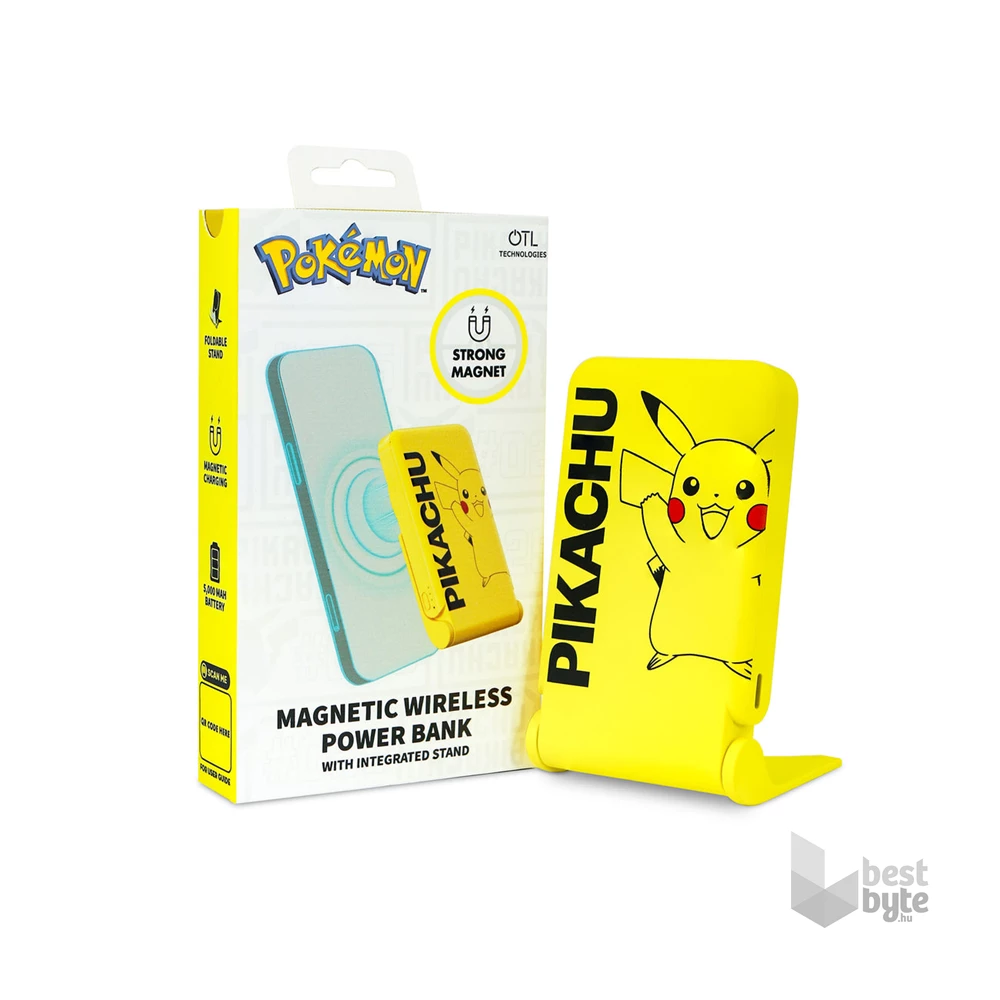 OTL PK1191 Pokémon Pikachu mágneses vezeték nélküli power bank