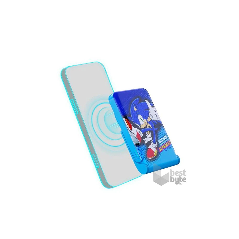 OTL SH1195 Sonic The Hedgehog mágneses vezeték nélküli power bank