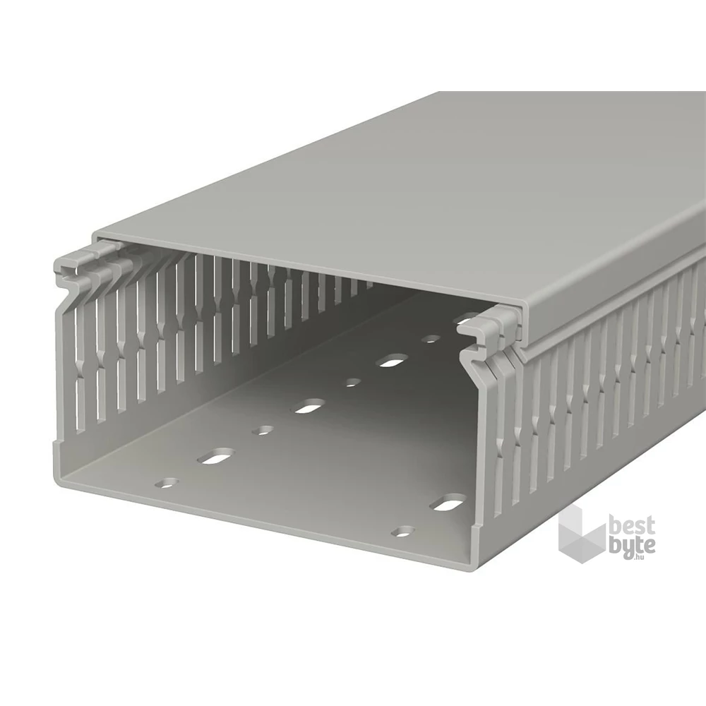 Obo 6178213 60mm x 120mm x 2000mm gránitszürke 12.5mm perforált huzalozócsatorna