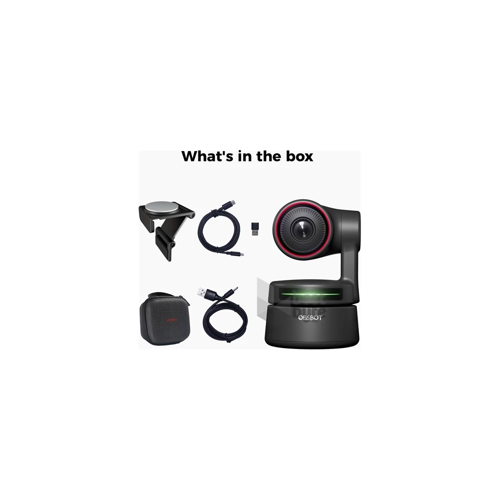 Obsbot OWB-2105-CE Tiny 4K webkamera AI-Powered PTZ fekete