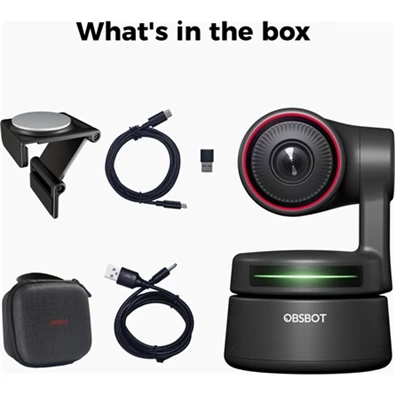Obsbot OWB-2105-CE Tiny 4K webkamera AI-Powered PTZ fekete
