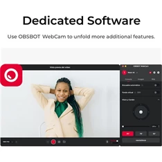 Obsbot OWB-2105-CE Tiny 4K webkamera AI-Powered PTZ fekete