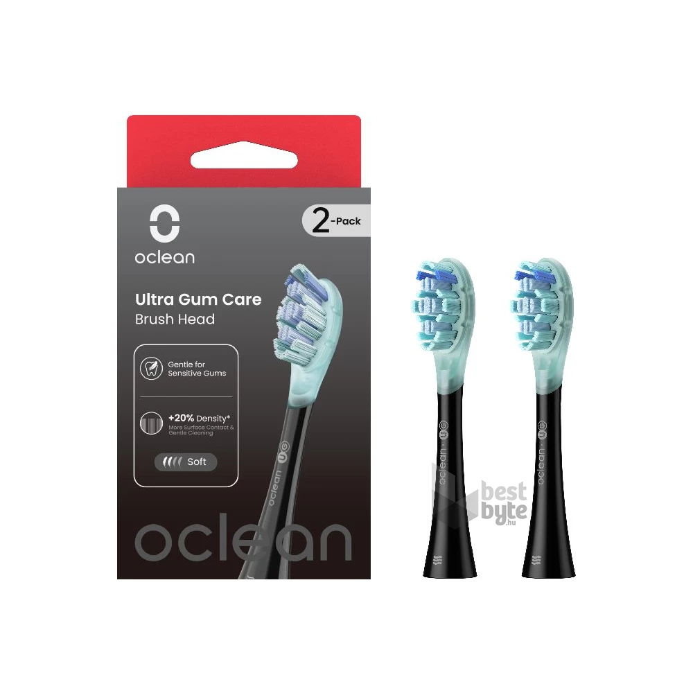Oclean Ultra clean (2db) fekete fogkefe fej