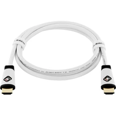 Oehlbach 130 Easy Connect 1,5m 4K High Speed fehér HDMI kábel ethernettel