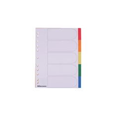 Office Depot A4 5 részes műanyag elválasztólap