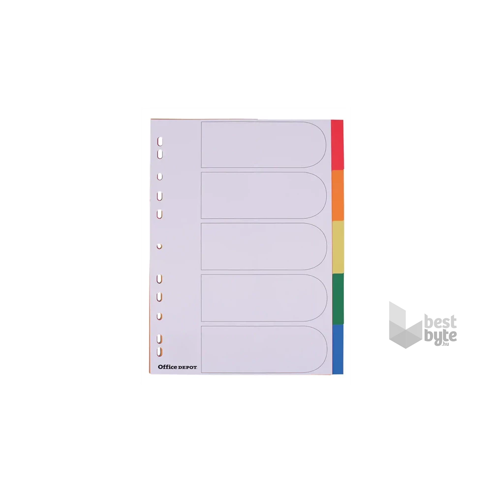 Office Depot A4 5 részes műanyag elválasztólap