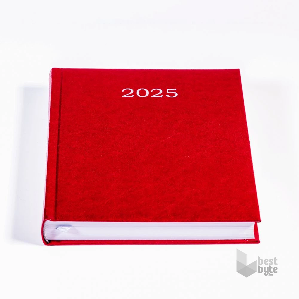 Office Depot A5 2025 napi beosztású bordó határidőnapló