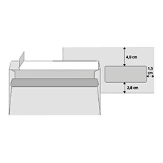 Office Depot LA4 szilikonos jobb ablakos 25db boríték