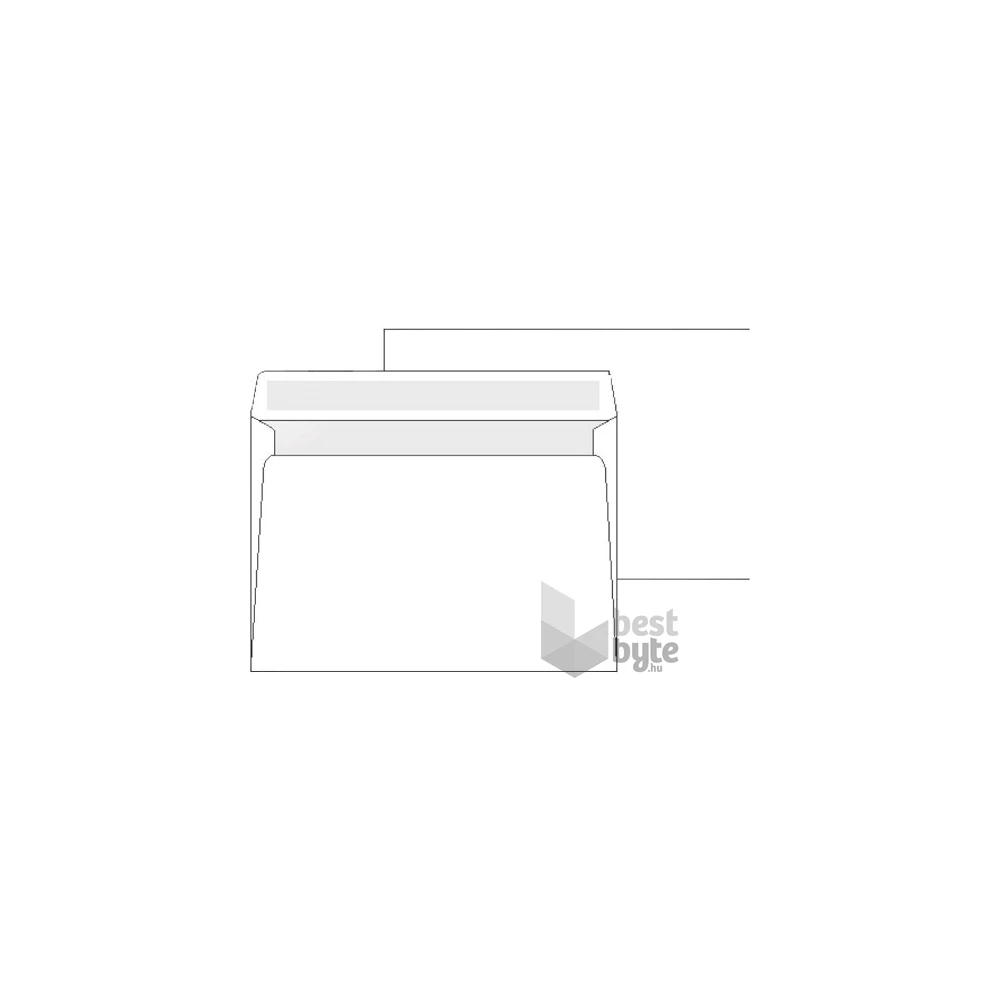 Office Depot LC4 bélésnyomott 250db/csomag enyvezett boríték