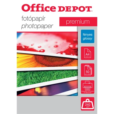 Office Depot Premium A4 240g fényes 50db fotópapír