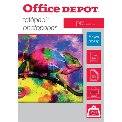 Office Depot Pro A4 260g fényes 50db fotópapír