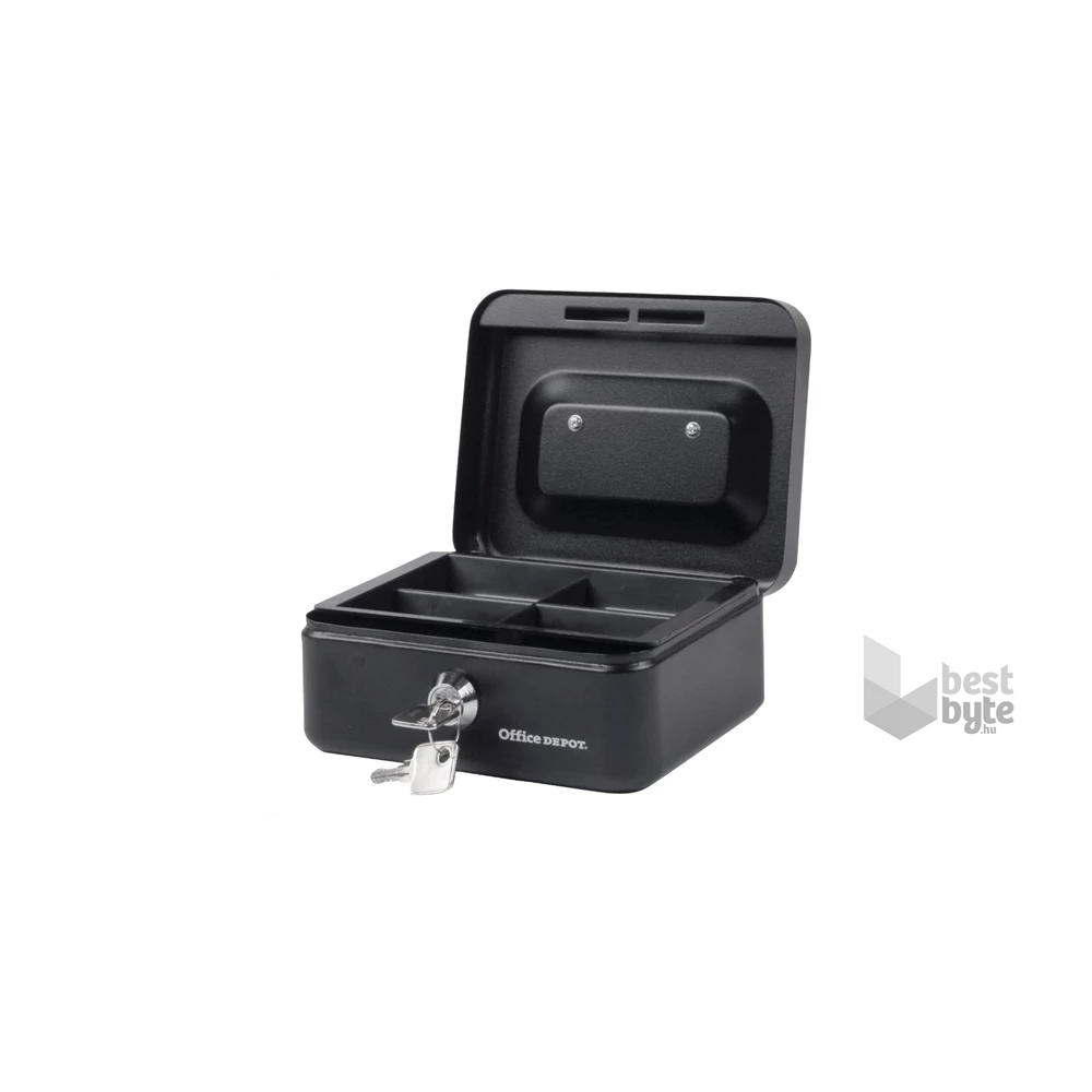 Office Depot mini fekete pénzkazetta