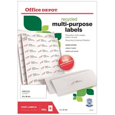Office Depot eco 70x36mm univerzális 2400db-os etikett