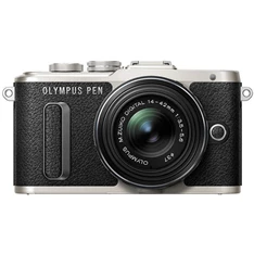 Olympus E-PL8 14-42 EZ Pancake Zoom Kit +(Manfrotto Stile Solo II pisztolytáska) fekete digitális fényképezőgép