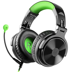 OneOdio Pro-G fekete-zöld gamer headset