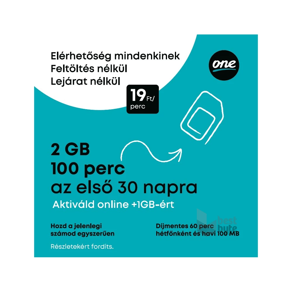One Tuti Feltöltőkártyás csomag