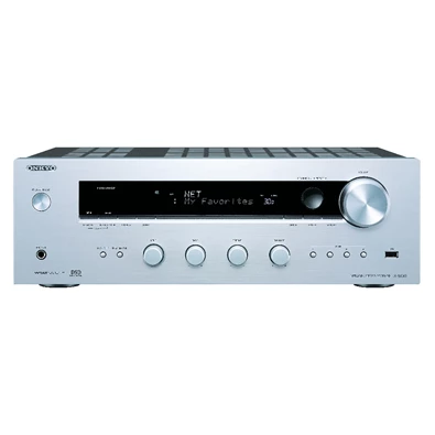 Onkyo TX-8130 ezüst hálózati sztereó rádióerősítő