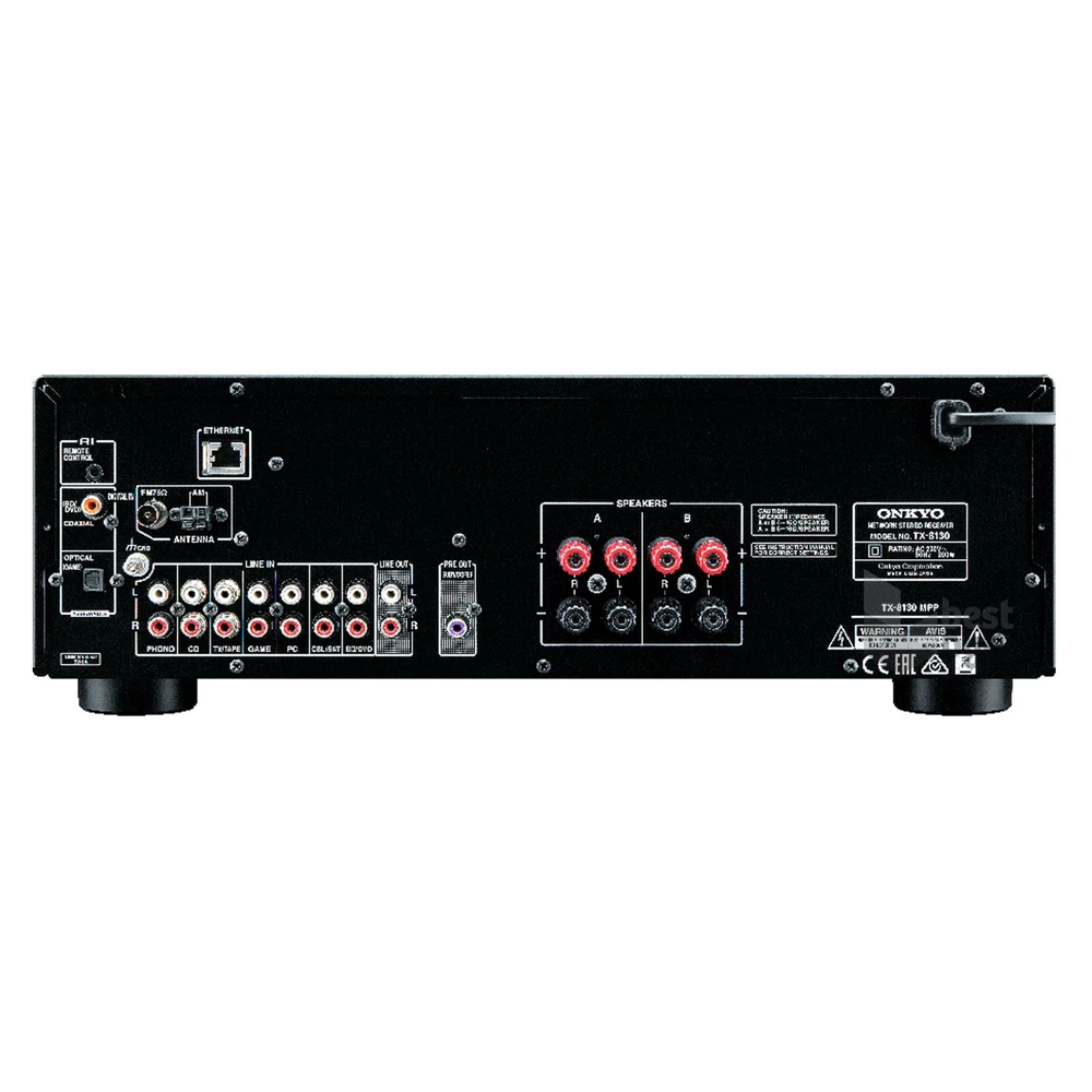 Onkyo TX-8130 ezüst hálózati sztereó rádióerősítő