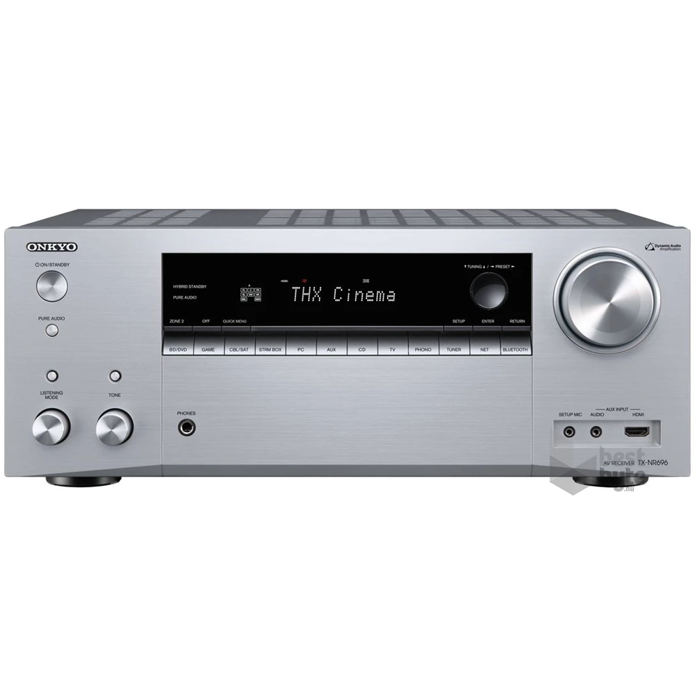 Onkyo TX-NR 696 ezüst házimozi rádióerősítő