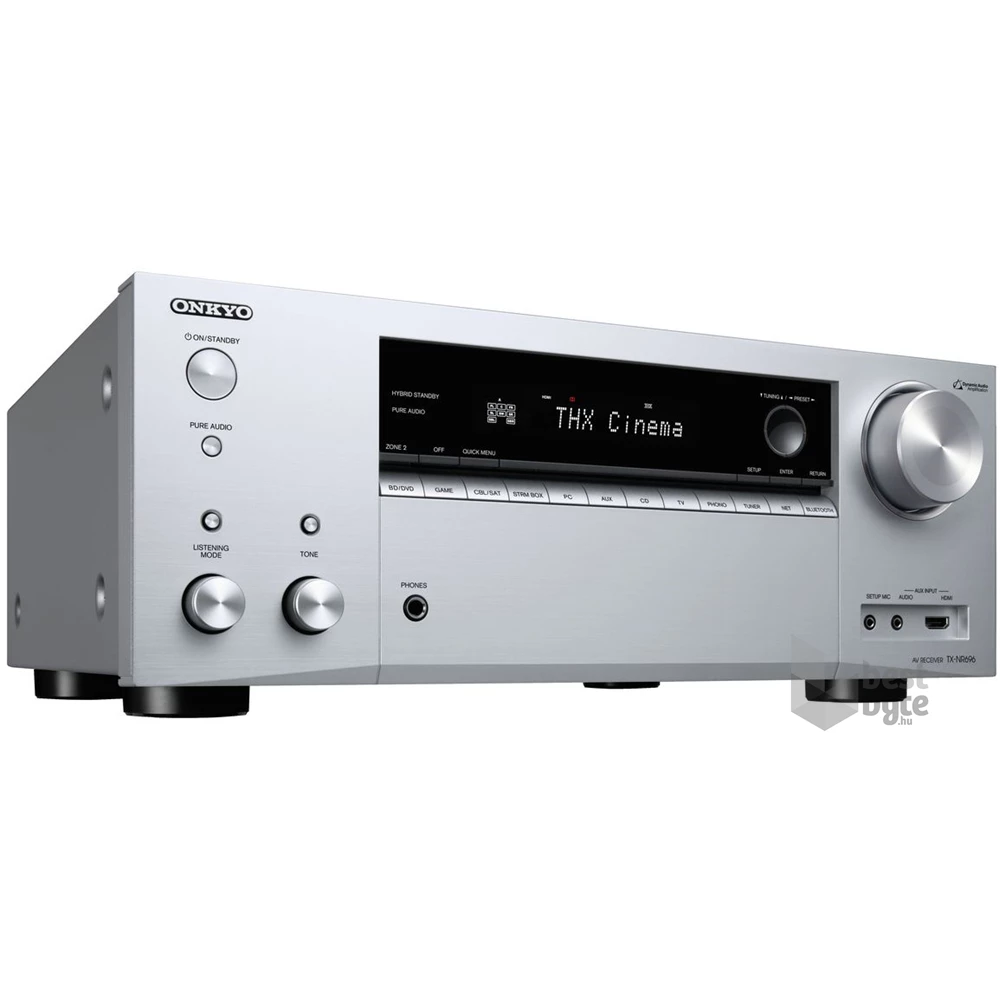 Onkyo TX-NR 696 ezüst házimozi rádióerősítő