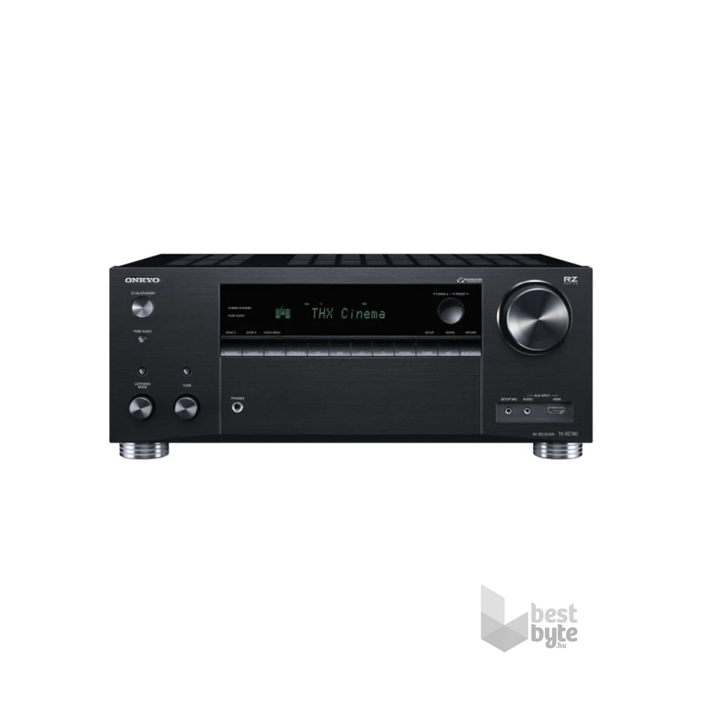 Onkyo TX-RZ740 fekete házimozi erősítő