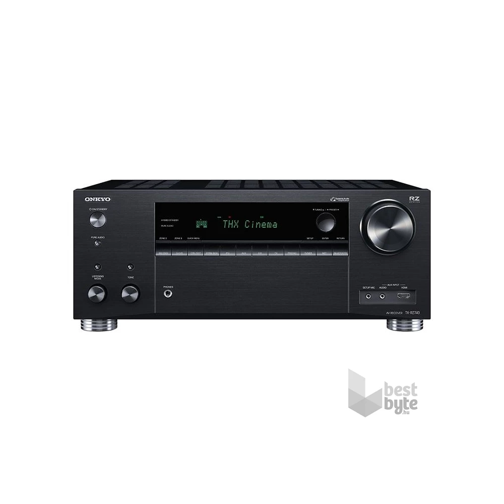 Onkyo TX-RZ740 fekete házimozi erősítő
