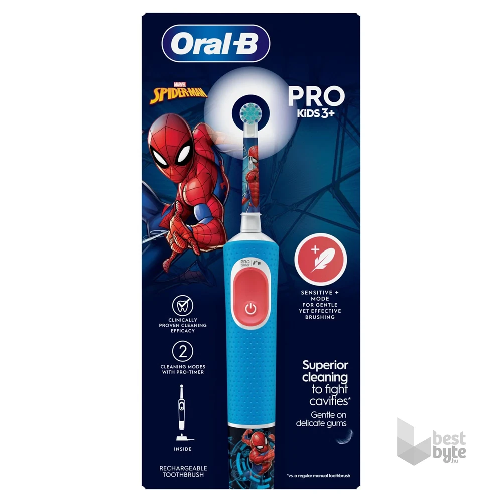 Oral-B D103 Vitality PRO Spiderman gyerek elektromos fogkefe