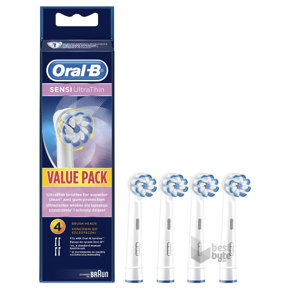 Oral-B EB60-4  Sensitive Clean 4 db-os fogkefefej szett