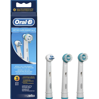 Oral-B Ortho Care Essentials 3 db-os fogkefefej szett
