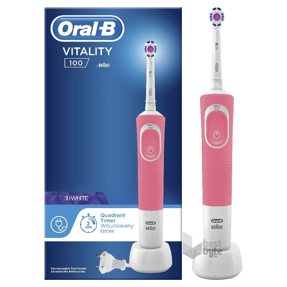 Oral-B Vitality 100 rózsaszín elektromos fogkefe