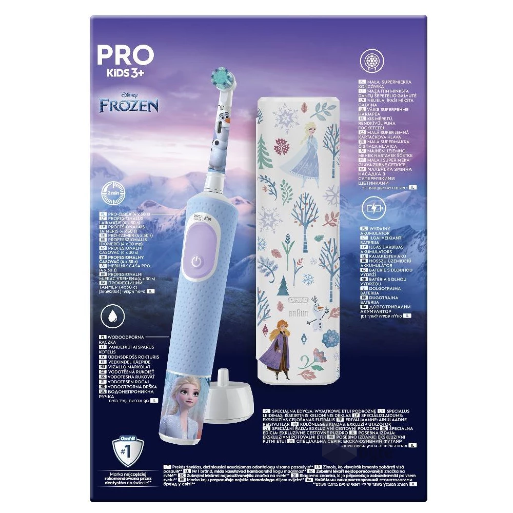 Oral-B D103 Vitality PRO jégvarázs gyerek elektromos fogkefe tokkal