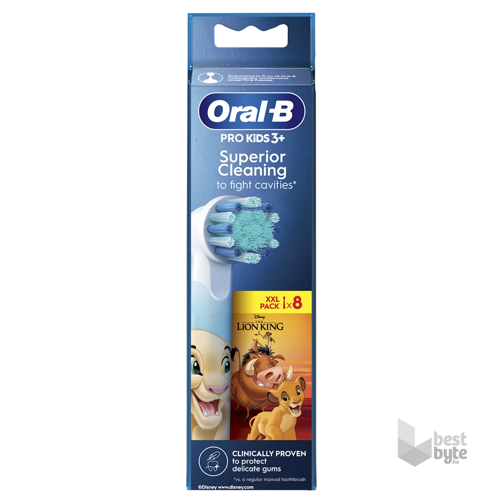 Oral-B EB10-8 Lion King 8 db-os gyerek elektromos fogkefe pótfej szett