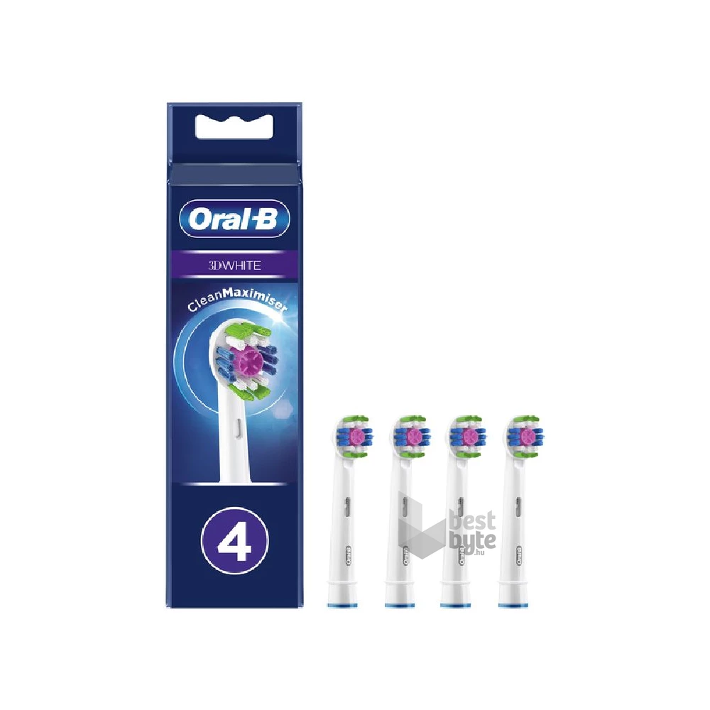 Oral-B EB18-4 3D White 4 db-os elektromos fogkefe pótfej szett