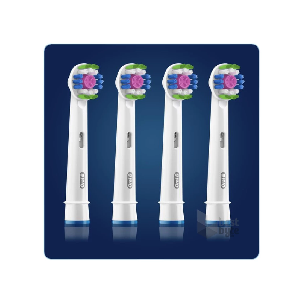 Oral-B EB18-4 3D White 4 db-os elektromos fogkefe pótfej szett