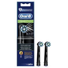 Oral-B CrossAction 2 db-os fekete fogkefefej szett