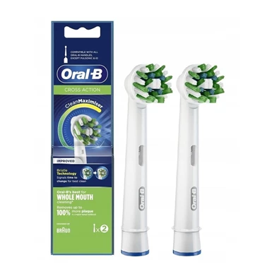 Oral-B EB50-2 Cross Action 2 db-os elektromos fogkefe pótfej szett