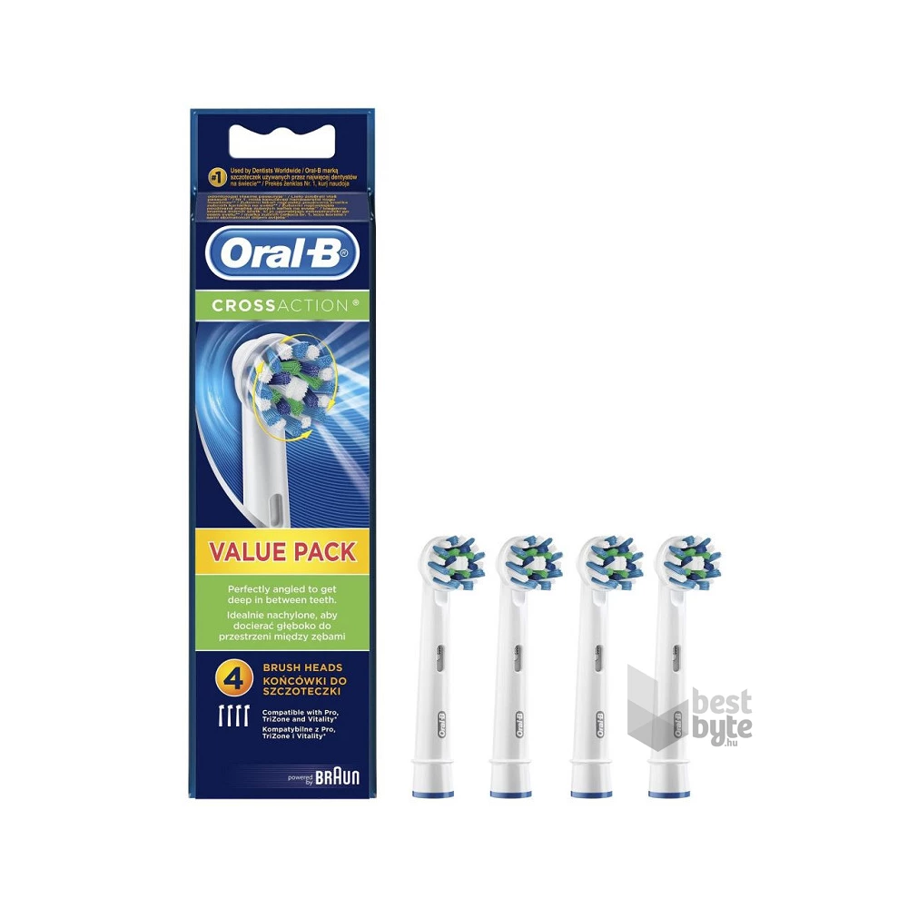 Oral-B EB50-4 CrossAction 4 db-os fogkefefej szett