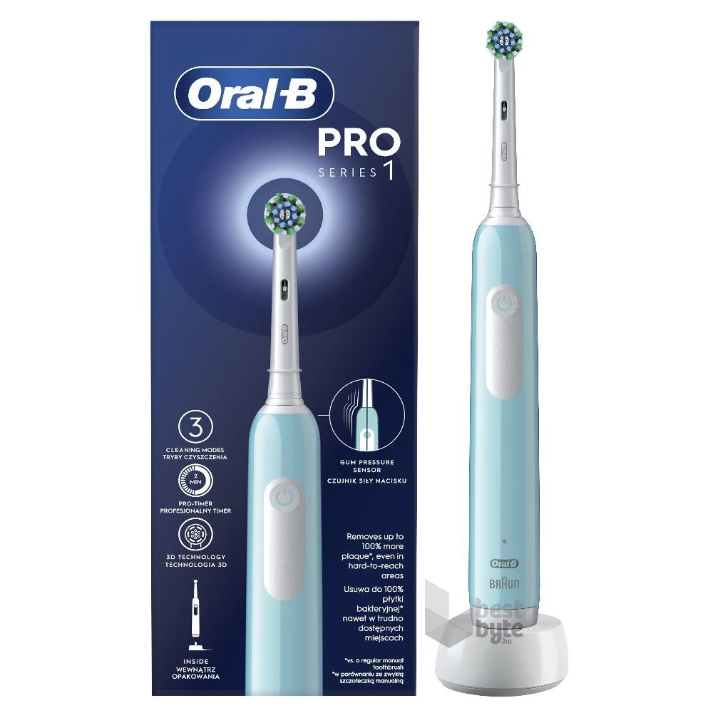 Oral-B PRO1 Carribeean Blue Cross Action elektromos fogkefe