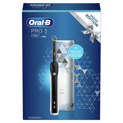 Oral-B Pro 1 750 fekete elektromos fogkefe