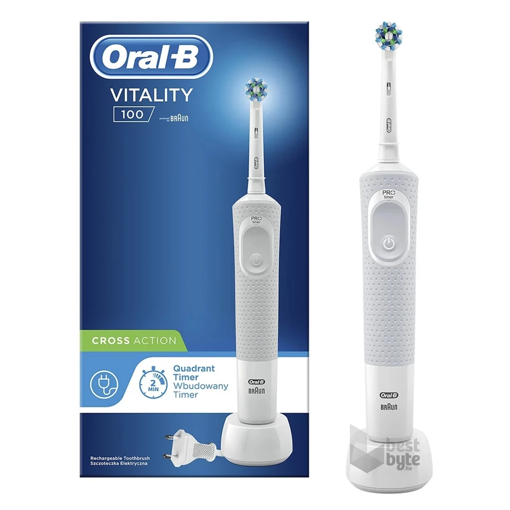 Oral-B Vitality 100 Cross Action fehér elektromos fogkefe