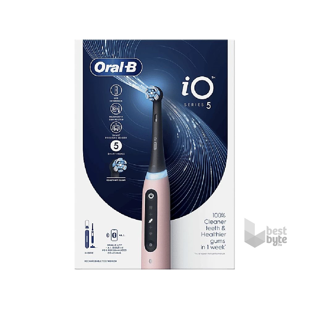 Oral-B iO series 5 Pink elektromos fogkefe