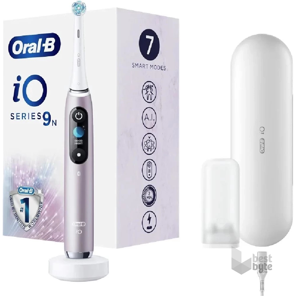 Oral-B iO series 9 Rose Quartz elektromos fogkefe